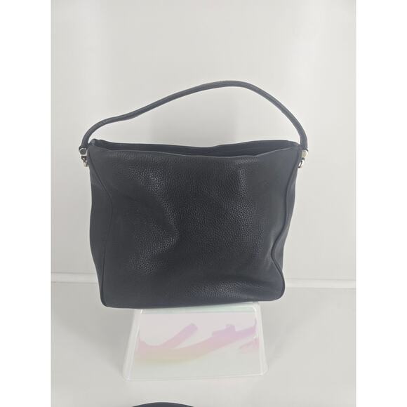 Kate Spade New York Black Leather Shoulder Bag Tassel Zip Hobo - Picture 5 of 9